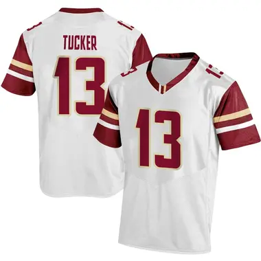 Men's Replica Max Tucker Boston College Eagles Football Jersey - White