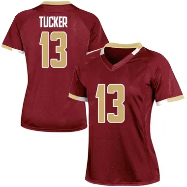 Women's Game Max Tucker Boston College Eagles Maroon Team Color College Jersey