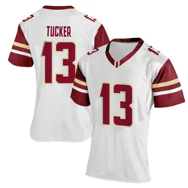 Women's Replica Max Tucker Boston College Eagles Women Football Jersey - White