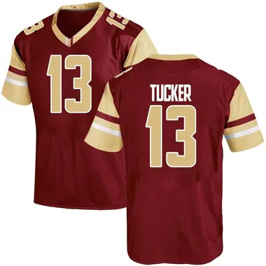 Youth Game Max Tucker Boston College Eagles Maroon Team Color College Jersey